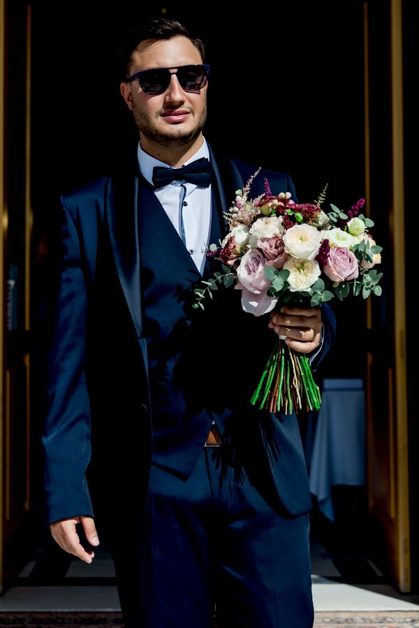 Fall Wedding Naxos Rich Floral Arrangements Autumn Colors