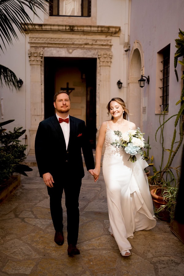 Heartfelt Summer Wedding Crete Blue Florals