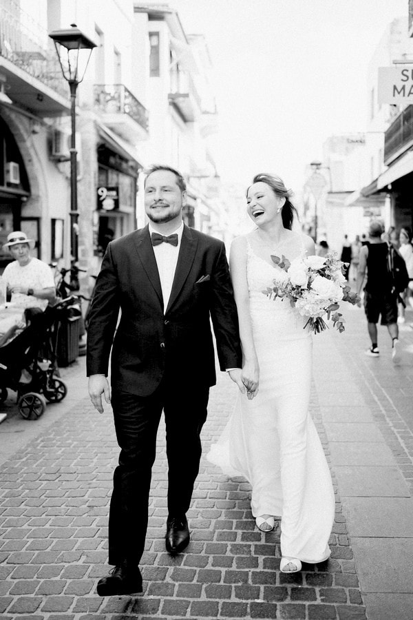 Heartfelt Summer Wedding Crete Blue Florals