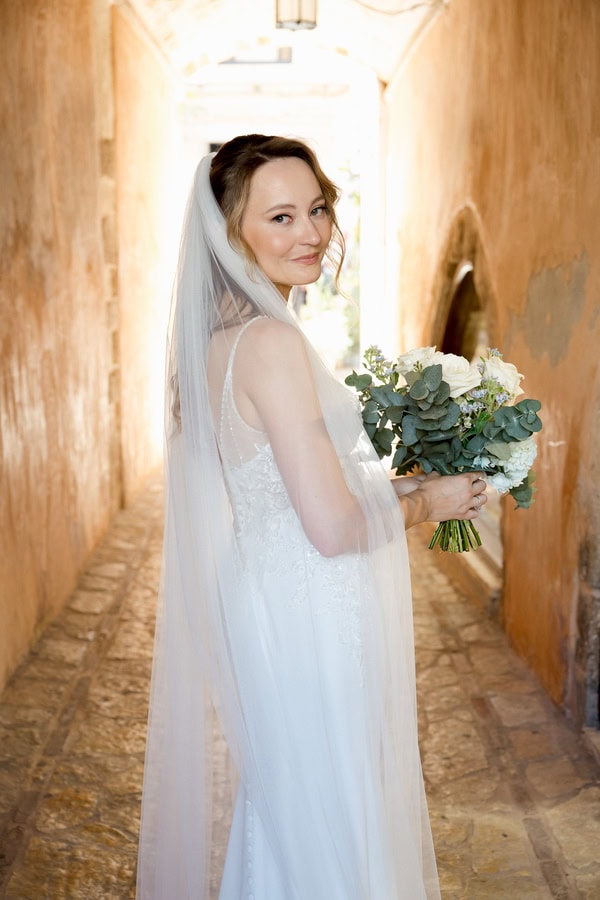 Heartfelt Summer Wedding Crete Blue Florals