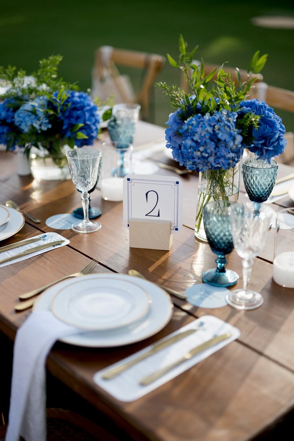 Heartfelt Summer Wedding Crete Blue Florals