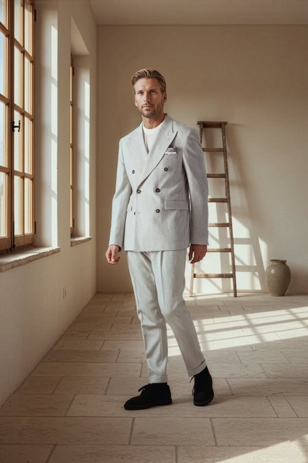 Modern Groom Look Wedding Elio Evan