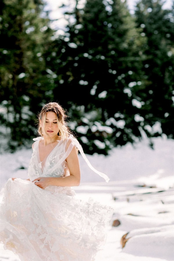 Romantic Styled Shoot Snowy Setting