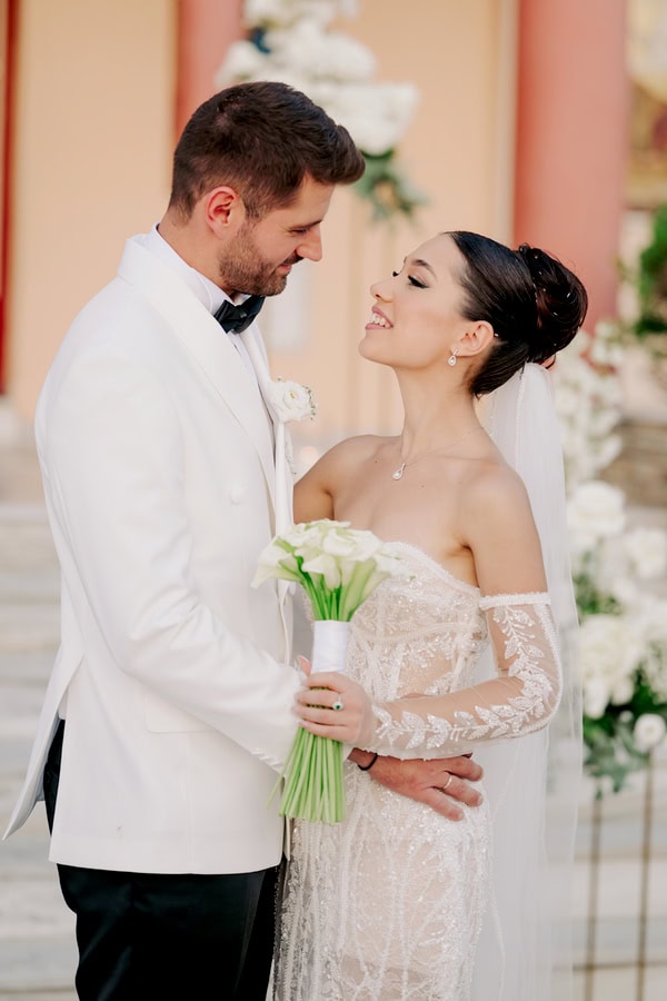 Romantic Summer Wedding Larisa White Details