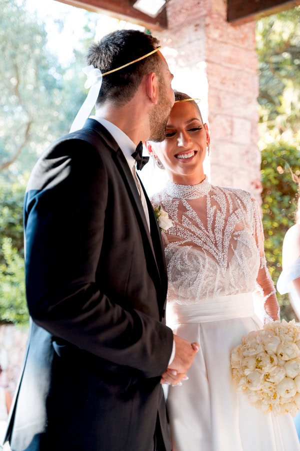 Romantic Wedding Athens White Flowers
