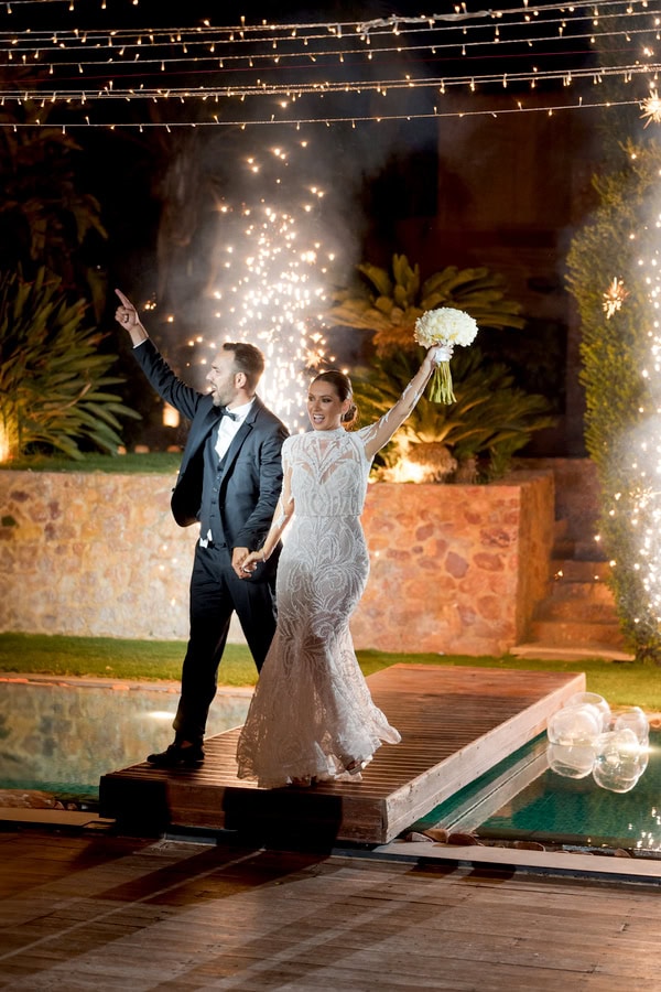 Romantic Wedding Athens White Flowers