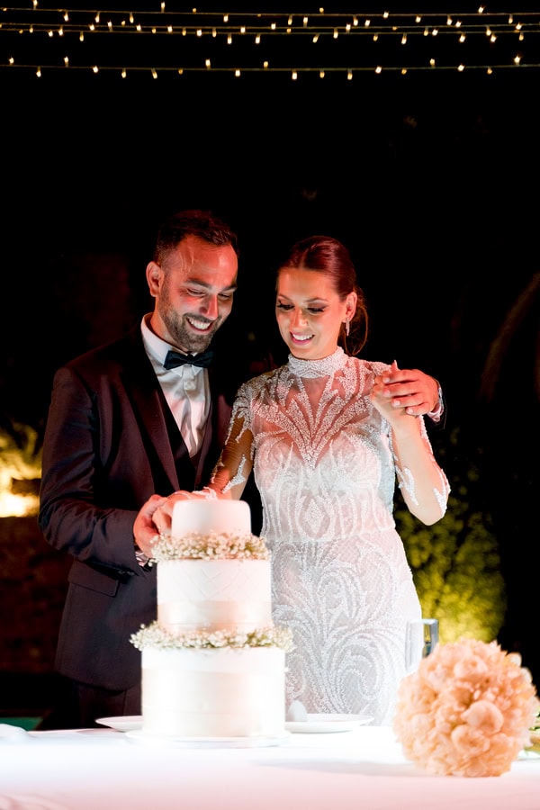 Romantic Wedding Athens White Flowers