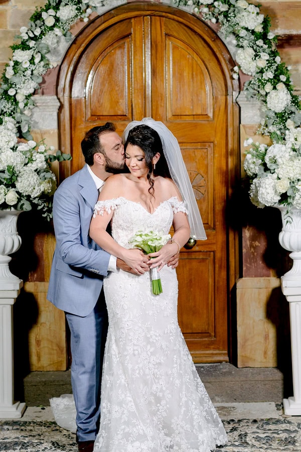 Romantic White Details Wedding In Chios