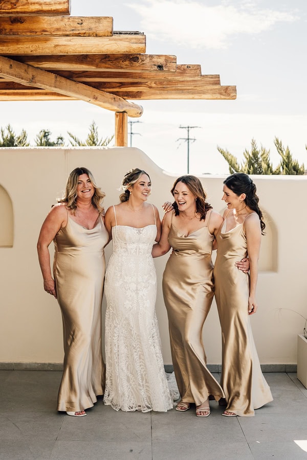 Stylish Santorini Wedding With Roses