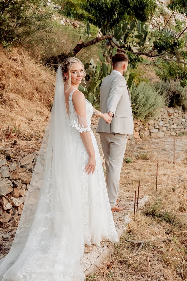 Summer Destination Wedding Chania Pastel Romantic Style