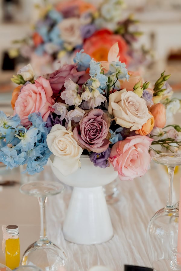 Summer Destination Wedding Chania Pastel Romantic Style