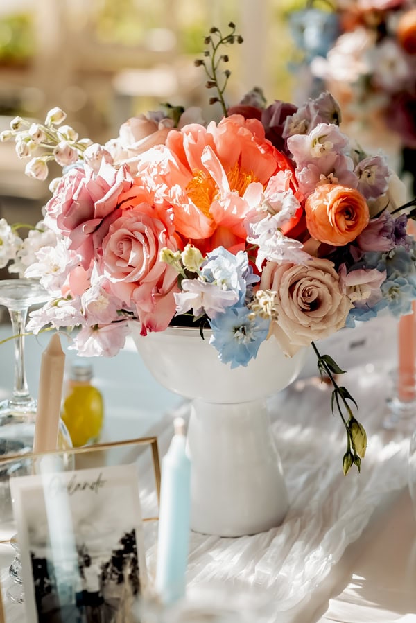 Summer Destination Wedding Chania Pastel Romantic Style