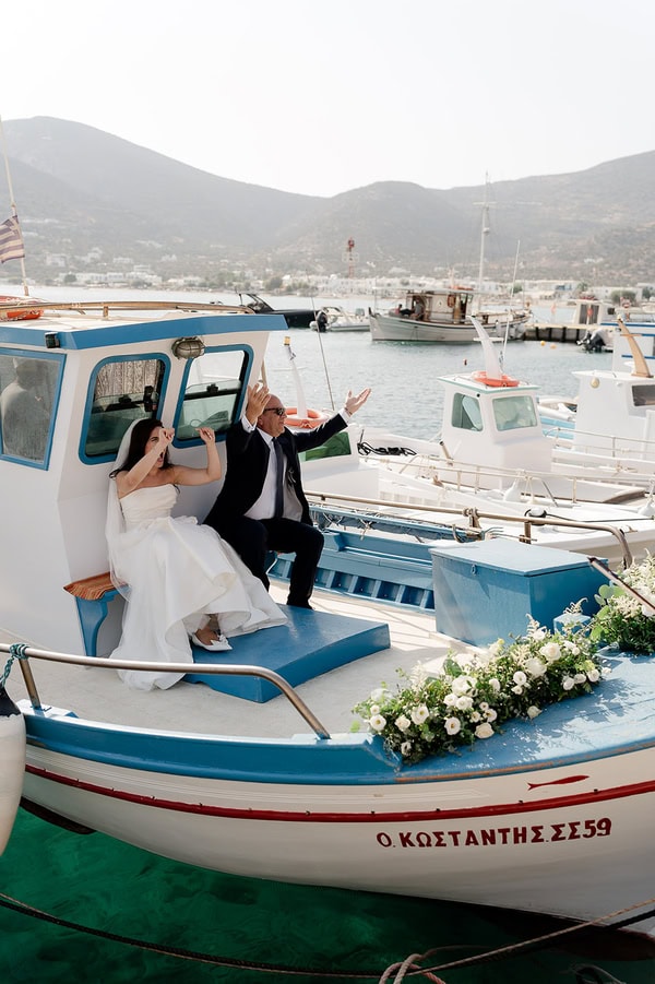 Summer Wedding In Sifnos Aegean View