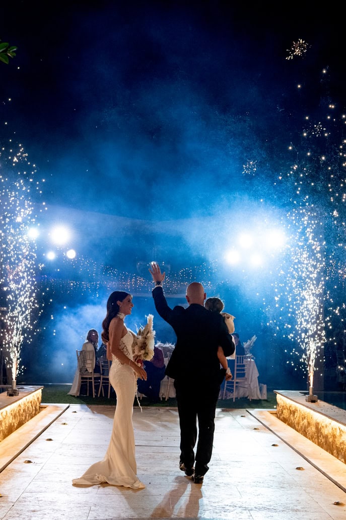 Boho γάμος βάπτιση στο Κτήμα Ορίζοντες με pampas grass και κάλλες | Χρυσανθη & Γιωργο