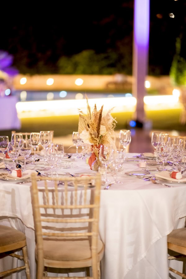 Boho Wedding Baptism At Kthma Orizontes With Pampas Grass And Callas