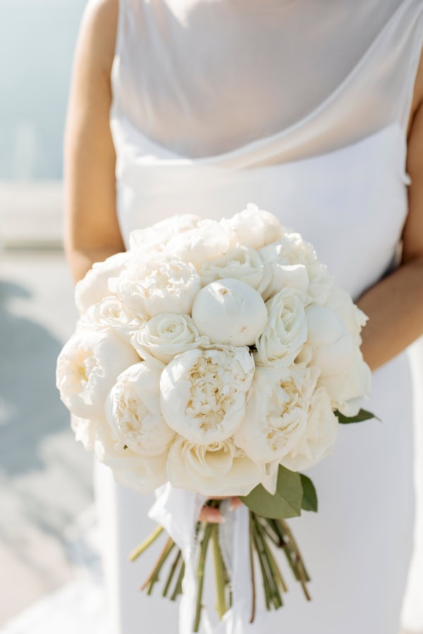 Chic Santorini Caldera Wedding