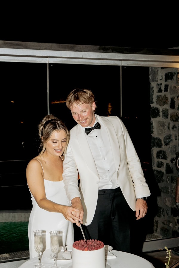 Chic Santorini Caldera Wedding