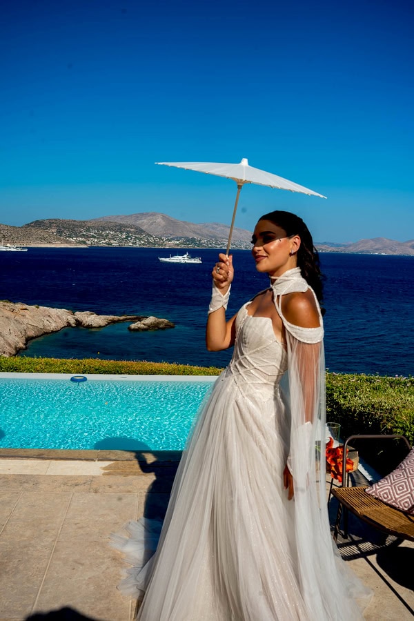 Destination Wedding Athens Sunset Colors