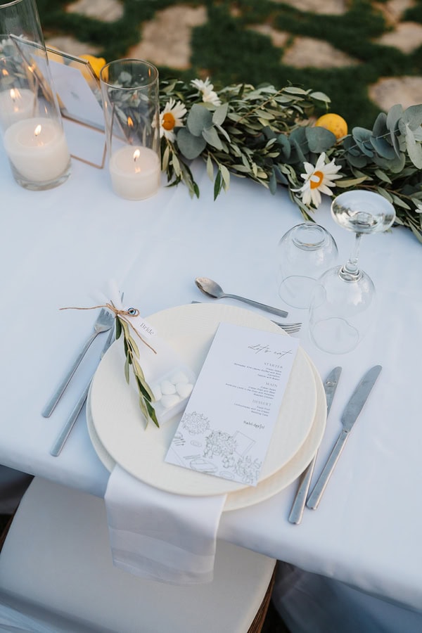 Destination Wedding Chania Daisies Crete