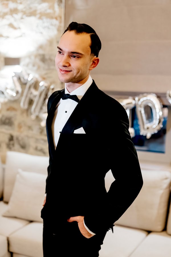 Glamorous Winter Wedding Deep Red Florals