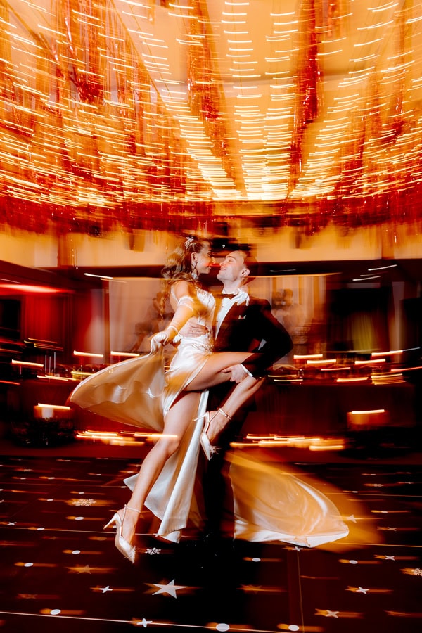 Glamorous Winter Wedding Deep Red Florals