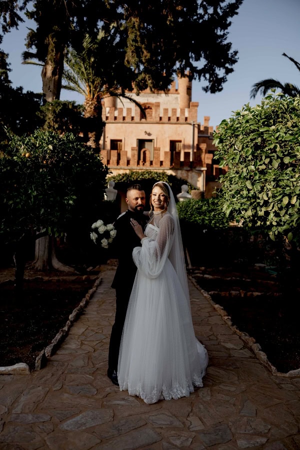 Modern Edgy Wedding White And Black Roses