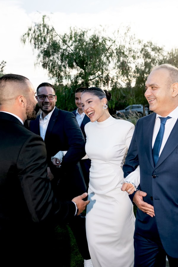 Modern Wedding Athens Deep Red Roses