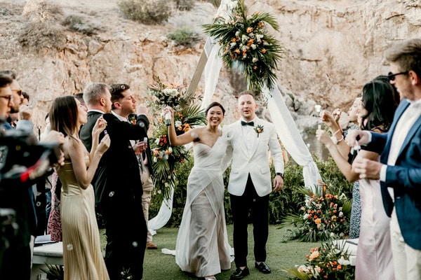 Omantic Destination Wedding Lake Vouliagmeni Tropical Details