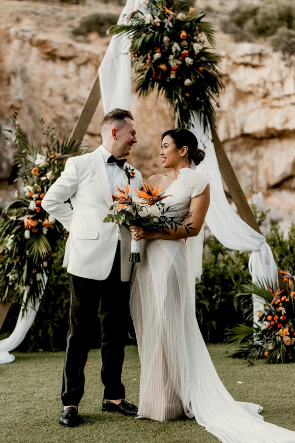 Omantic Destination Wedding Lake Vouliagmeni Tropical Details