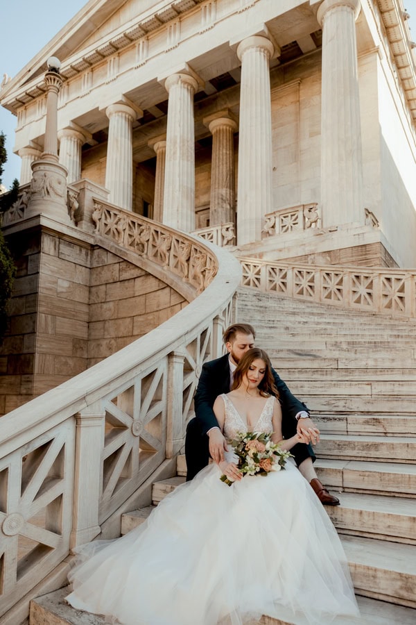 Romantic Spring Wedding Wine Museum Athens