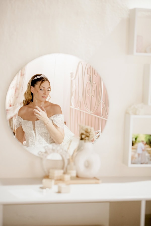 Romantic Summer Wedding Drama White Flowers