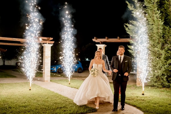 Romantic Summer Wedding Drama White Flowers