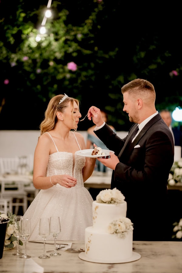 Romantic Summer Wedding Drama White Flowers