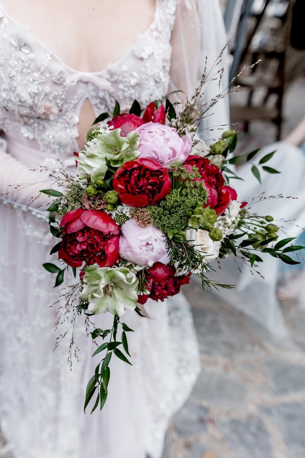 Spring Romantic Wedding Burgundy Florals Deer Valley