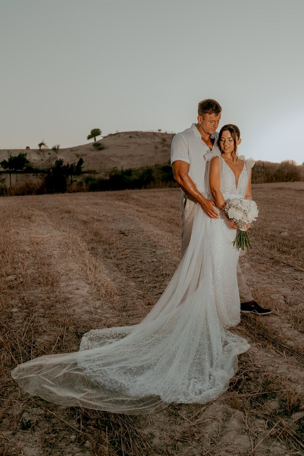 Summer Country Wedding Paphos White Florals