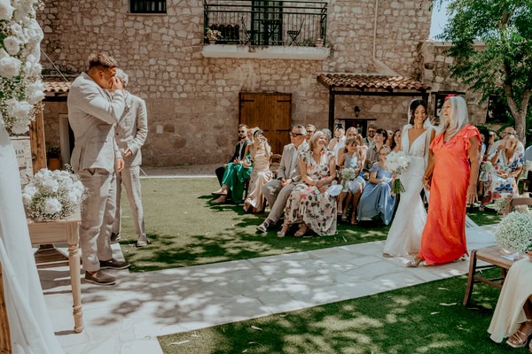 Summer Country Wedding Paphos White Florals