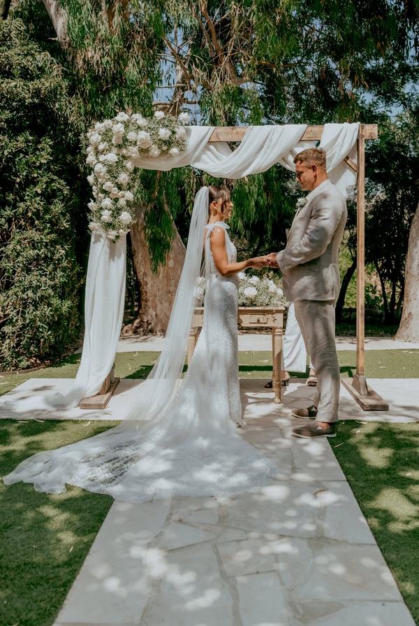 Summer Country Wedding Paphos White Florals