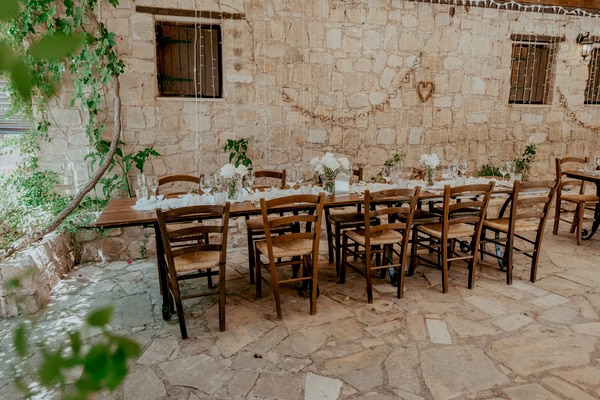 Summer Country Wedding Paphos White Florals