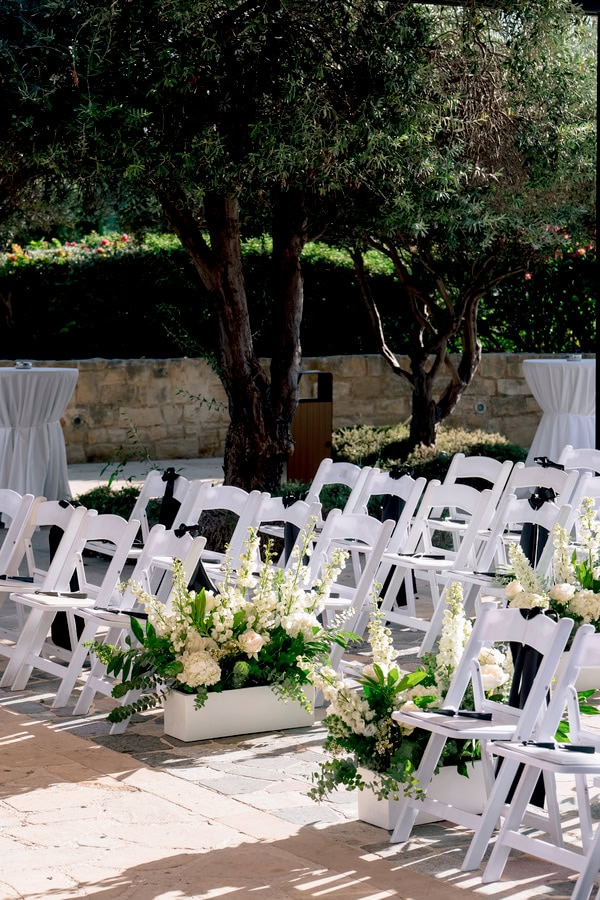 Summer Modern Chic Wedding Aphrodite Hills Resort Paphos