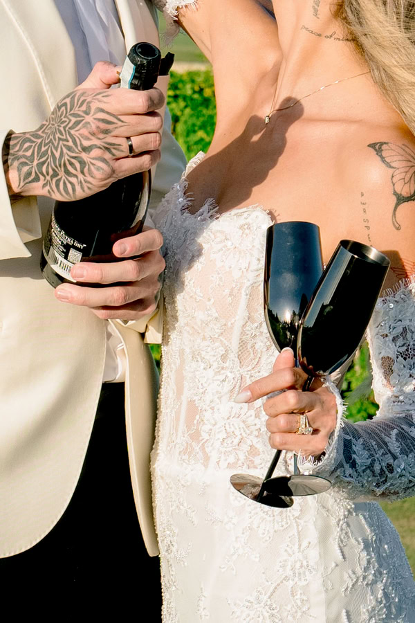 Summer Modern Chic Wedding Aphrodite Hills Resort Paphos