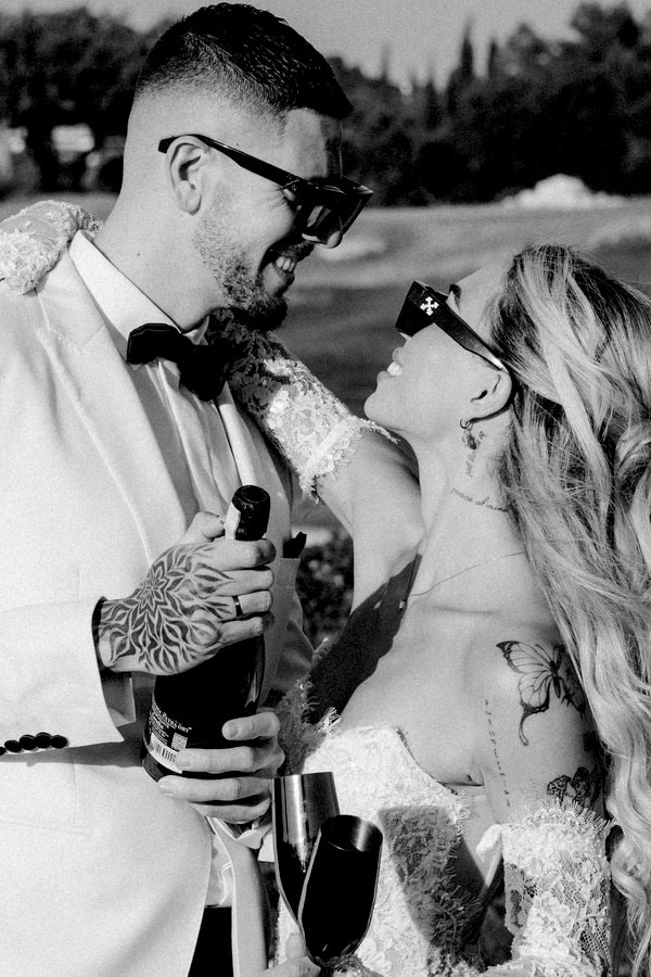 Summer Modern Chic Wedding Aphrodite Hills Resort Paphos