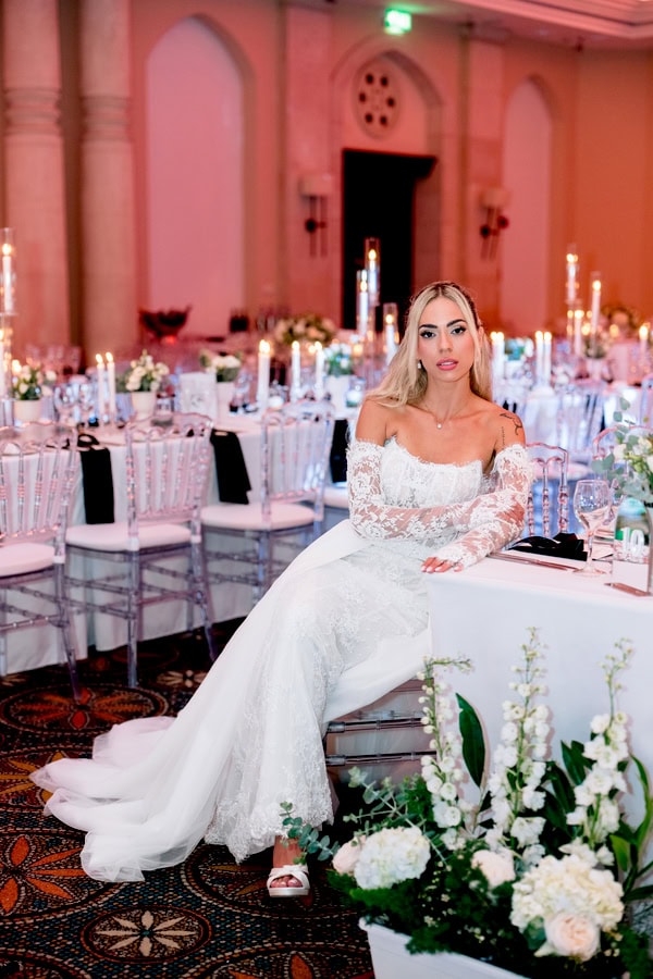 Summer Modern Chic Wedding Aphrodite Hills Resort Paphos