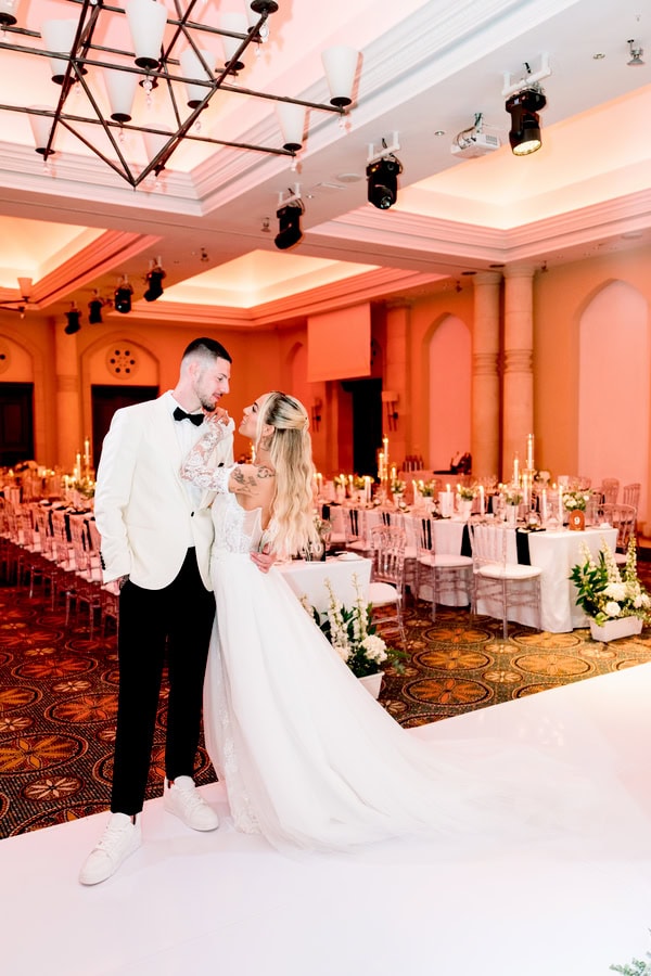 Summer Modern Chic Wedding Aphrodite Hills Resort Paphos