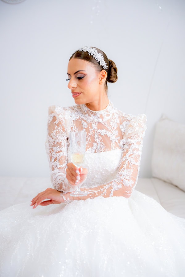 Beautiful Fall Wedding Paralimni White Blooms