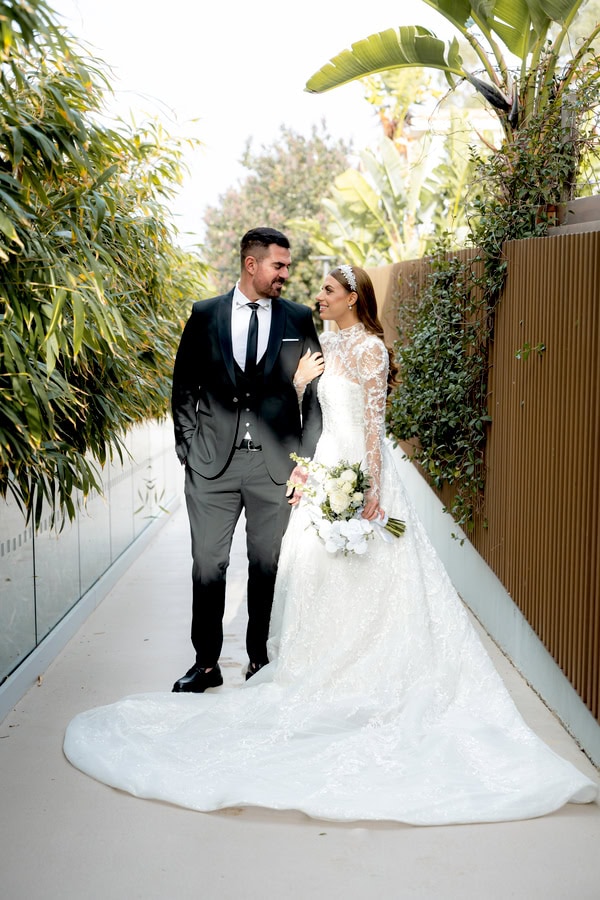 Beautiful Fall Wedding Paralimni White Blooms