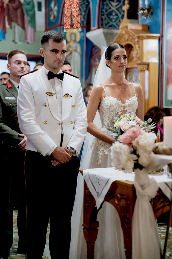 Beautiful Military Wedding White Pale Pink Flowers