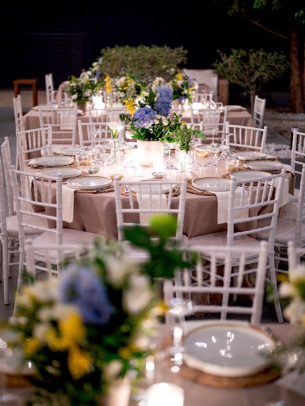 Chic Autumn Wedding Delphinium Hydrangeas Athens