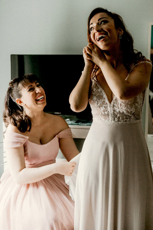 Colorful Summer Wedding Next Day City Photoshoot