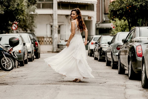 Colorful Summer Wedding Next Day City Photoshoot