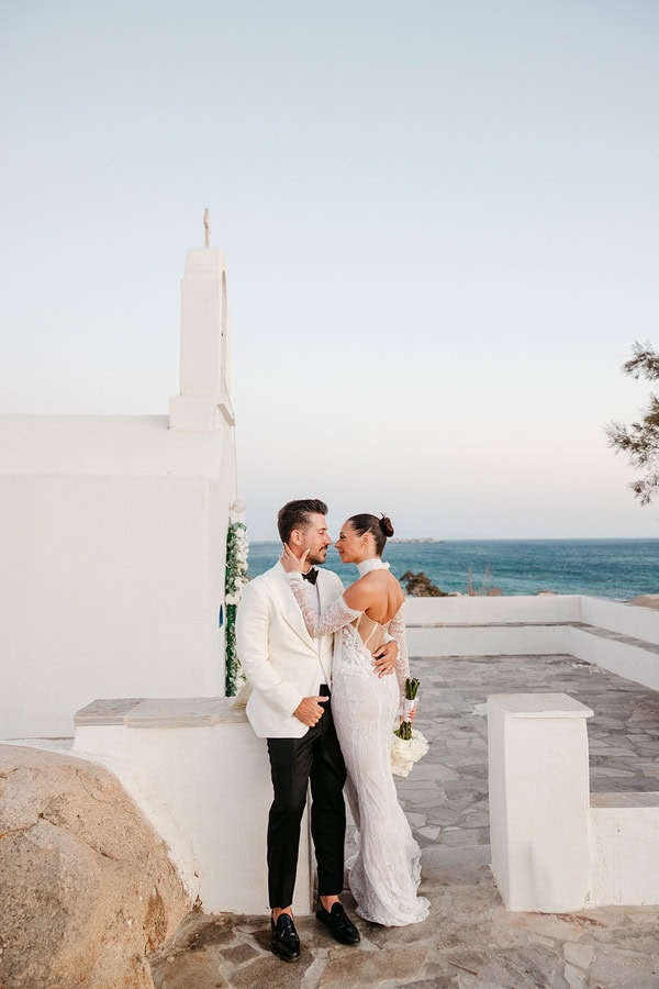 Dreamy Wedding Naxos Stunning All White Decoration